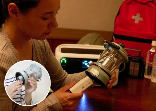 ワンタッチで着脱