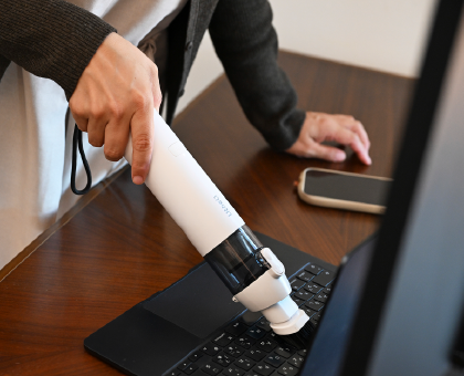 充電済みの予備バッテリーがあれば交換することで継続して使用できます