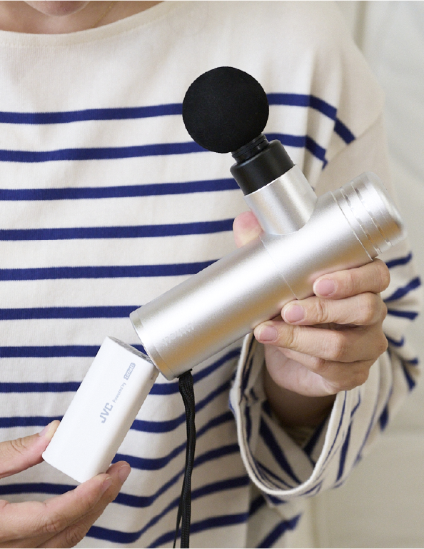 充電済みの予備バッテリー