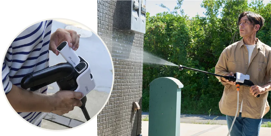 コードレス高圧洗浄機