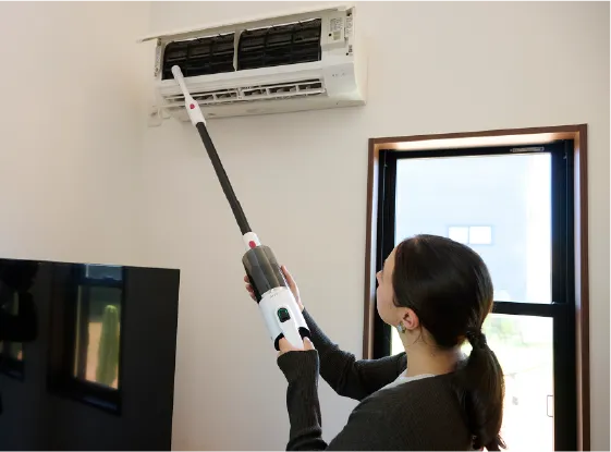 ノズル変更でどこでもお掃除