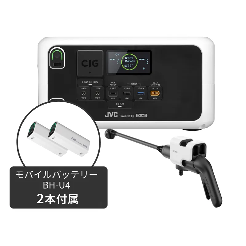 ポータブル電源 BN-RL410
✕コードレス高圧洗浄機セット